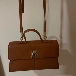 Leather Top Handle Crossbody Bag